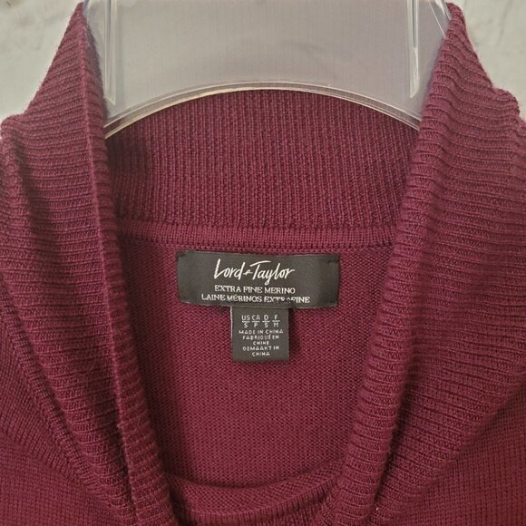 Lord & Taylor Sleeveless Merino Wool Tunic Sweater - Picture 4 of 7